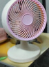 日本小型電風(fēng)扇學(xué)生宿舍辦公室桌面床頭臺(tái)式風(fēng)扇省電靜音充電電扇 棕色9寸臺(tái)扇寬24cm*高34cm【升級(jí)5葉風(fēng)扇】 電源直充 曬單實(shí)拍圖