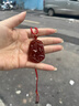 Rose Imprinting紅瑪瑙十二生肖玉吊墜玉髓鼠牛虎兔龍蛇馬羊猴雞狗豬男女屬相玉佩 瑪瑙生肖馬 曬單實拍圖