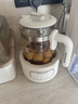 摩飛電器（Morphyrichards）電熱水壺全玻璃恒溫壺家用熱水壺?zé)畨仞B(yǎng)生煮茶壺多段控溫電水壺極速風(fēng)冷沖奶泡奶機(jī)MR5602 1.2L 椰奶白 曬單實(shí)拍圖