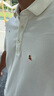 太平鳥男裝polo衫【涼感】 休閑索羅娜刺繡短袖 白色（第二批）  L  曬單實拍圖