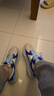 愛(ài)步（ECCO）BIOM 2.2運(yùn)動(dòng)鞋男 戶外經(jīng)典跑步鞋休閑鞋男鞋老爹鞋 健步830844 砂礫灰/寶藍(lán)色83084461193 41 (260mm) 曬單實(shí)拍圖