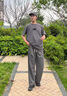FOG SKY褲子男夏季網(wǎng)眼冰絲涼感透氣休閑褲男垂感潮流闊腿運(yùn)動(dòng)長(zhǎng)褲 GAQ-2556灰色 L （建議120-140斤） 曬單實(shí)拍圖