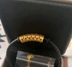 京東京造足金萬貫海棠培育鉆石吊墜（配銀鏈+黑皮繩）1.25g 曬單實(shí)拍圖