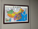 佳得雅（JIADEYA）新版中國(guó)地圖世界地理圖帶框辦公室掛畫書房裝飾畫會(huì)議室裝裱定制 中國(guó)地圖 105*75cm紅褐框（推薦尺寸） 曬單實(shí)拍圖