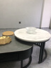 璟賜巖板茶幾客廳家用輕奢現代簡(jiǎn)約2025新款茶桌橢圓形網(wǎng)紅小戶(hù)型茶幾 黑色架*灰色柜(黑色玻璃+亮光摩 70圓+100橢圓/字母雙茶幾組合 曬單實(shí)拍圖