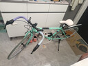 FOREKNOW馳睿雙碟剎變速死飛自行車男女成人學(xué)生款彎把實(shí)心胎公路跑車網(wǎng)紅單車 酷飛60刀24速比安奇 主圖款競(jìng)速?gòu)澃?曬單實(shí)拍圖