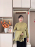 羅蒙（ROMON）媽媽裝春秋套裝洋氣新款毛衣外套貴夫人品牌兩件套中老年女上衣服 ATQ1q06 綠色兩件套 M  （建議85-100斤） 曬單實(shí)拍圖