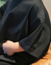 迷你巴拉【親子裝】巴拉兒童短袖T恤速干舒適抗菌親子裝成人簡約長袖T恤 黑色 【純色親子裝】 120 曬單實拍圖