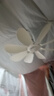 奧克斯小吊扇升級8葉吊扇小型電風扇家用宿舍床上風扇輕音大風力蚊帳吊扇便攜式小風扇 【新升級8扇葉款大風力】+開關線 曬單實拍圖
