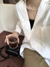 Amber Lollipop珍珠項鏈女小眾設計感愛心吊墜頸鏈生日七夕情人節(jié)禮物送女友老婆 金色(Luck系列) 曬單實拍圖