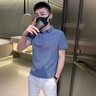 polo衫男韓版潮流夏季修身純色短袖2025新款潮牌簡(jiǎn)約百搭翻領(lǐng)t恤 佐文森工廠(chǎng)店Y116藏青 2XL 【135-150斤】 曬單實(shí)拍圖