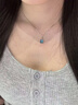 憶瑾海藍(lán)寶水晶項(xiàng)鏈吊墜S925純銀鎖骨鏈小眾禮物女生生日禮物送老婆 【精美禮盒】海藍(lán)寶銀項(xiàng)鏈 曬單實(shí)拍圖