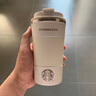 星巴克杯子不銹鋼美式咖啡杯保溫杯水杯杯墊車載杯 473ml白色 曬單實拍圖
