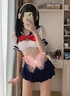 炮姐穿搭水手服情趣內衣性感睡衣超短裙jk純欲風(fēng)角色扮演七夕戰袍 JK制服【套裝+白絲襪】 曬單實(shí)拍圖