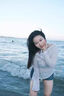 邦帛世泳衣女性感純欲風(fēng)海邊沙灘比基尼罩衫平角分體泳衣三件套溫泉泳裝 牛仔藍泳衣三件套【帶胸墊】 均碼 （80-120斤） 曬單實(shí)拍圖
