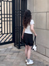 京多夢不規(guī)則魚尾裙半身裙女夏季2025新款夏季時尚高腰顯瘦a字裙包臀 黑色 L 黑色（110-125斤） 曬單實(shí)拍圖