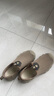駱駝（CAMEL）男士網(wǎng)面一腳蹬防撞透氣戶(hù)外休閑鞋 G14S342033 卡其 39 曬單實(shí)拍圖