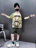 男童睡衣夏季薄款純棉短袖拉布布三件套青少年套裝中大兒童家居服 100%三件套NL-22520拉布布 100 -【8碼】身高93-103CM 曬單實拍圖