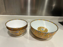 景娘琺瑯彩瓷景德鎮(zhèn)陶瓷湯碗特大號(hào)家用8寸牛肉面湯碗水煮魚好瓷湯碗 香檳金 曬單實(shí)拍圖
