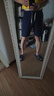 皮爾卡丹夏季輕薄透氣苧麻短褲純色簡約松緊抽繩亞麻沙灘休閑寬松五分褲男 藏青色100%純亞麻 4XL 145-160斤 曬單實(shí)拍圖