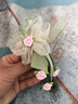 圣嵐鴨嘴夾輕奢氣質(zhì)花朵一字發(fā)夾女2025新款高級感抓夾后腦勺超仙頭飾 米色花朵鴨嘴夾 曬單實拍圖