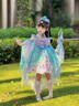 G.DUCKKIDS童裝洛麗塔公主裙女童連衣裙夏季美人魚裙子兒童蛋糕裙生日蓬蓬裙 單件裙子 110 尺碼4~5歲【100-110cm】 曬單實拍圖