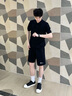 卡賓黑色板鞋男鞋夏季2025新品男士休閑皮鞋百搭潮鞋小黑鞋潮流鞋子男 黑色 41 曬單實拍圖