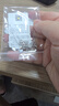 周六福（ZLF）  鉑金耳飾女款PT950白金銀杏幸而有你耳墜 2.14g 曬單實(shí)拍圖
