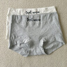 貓人內褲女士高腰純棉小平角褲10A抑菌女生大碼包臀打底女款四角短褲 (3條裝)膚色+灰色+白色 M 【建議：80~100斤】 曬單實(shí)拍圖