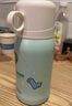 膳魔師兒童保溫學(xué)生吸管直飲杯大水壺侏羅紀(jì)恐龍系列550ml綠 曬單實拍圖
