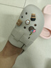 樸西2025新款洞洞鞋女夏季外穿軟底勃肯鞋不臭腳透氣防滑涼拖鞋女 淺沙色+小熊鞋花 37-38 曬單實(shí)拍圖