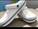卡駱馳crocs洞洞鞋貝雅卡駱班輕便耐磨一腳蹬休閑鞋|205089 黑色/白色-066 39 (240mm) 曬單實(shí)拍圖