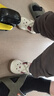 牧童女寶寶公主學(xué)步鞋春秋款甜美嬰幼兒防滑軟底小皮鞋 牛乳白 18碼 曬單實(shí)拍圖