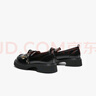 百思圖商場(chǎng)同款時(shí)尚學(xué)院蝴蝶結樂(lè )福鞋女單鞋WA399AA4 黑色 35 曬單實(shí)拍圖