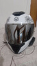 LVS摩托車(chē)頭盔男女藍牙全盔雙鏡片機車(chē)跑車(chē)趴賽新國標3C認證A1 綻放極光銀（可夜視）+藍牙 L 曬單實(shí)拍圖