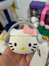 微舟適用蘋果airpods 4代耳機(jī)保護(hù)套創(chuàng)意可愛(ài)凱蒂貓卡通防摔硅膠軟殼保護(hù)殼無(wú)線藍(lán)牙耳機(jī)殼時(shí)尚耐磨QC Airpods4耳機(jī)凱蒂貓 曬單實(shí)拍圖