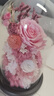 WCZ日本永生花感真花玫瑰禮盒家居花束擺件送女生朋友的生日七夕 永生玫瑰·少女粉·繁花款 曬單實拍圖