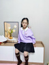 班尼路童裝兒童套裝秋季女童翻領(lǐng)衛衣百褶裙甜美裙子2025新款學(xué)院風(fēng)衣服 櫻花粉 BNL花雨小兔X+白 120 【推薦40-50斤】 曬單實(shí)拍圖
