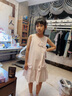 little MO&Co.原紗防曬500+ little moco童裝25夏新款女童立體蝴蝶結(jié)無袖連衣裙 裸紫色 140 140/68 曬單實(shí)拍圖