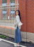 CALWAN KEODH包包女包2025新款水桶包斜挎包通勤鏈條生日七夕情人節(jié)禮物送女友 【米白色】輕奢時(shí)尚百搭簡(jiǎn)約送老婆高級(jí)實(shí)用 曬單實(shí)拍圖
