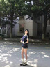 櫻桃刺繡撞色學(xué)院風(fēng)翻領(lǐng)短袖t恤女夏季2025新款修身顯瘦潮流上衣 藏青色 M 曬單實(shí)拍圖