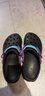 卡洛馳crocs 特林洞洞鞋夏季新款經(jīng)典男鞋厚底情侶款涼拖鞋沙灘女鞋涼鞋 黑紫色 43 M10=43/44 曬單實拍圖
