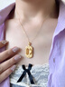 FUSSEM足金算盤項(xiàng)鏈女款純金轉(zhuǎn)運(yùn)珠貔貅黃金吊墜3D硬金男士掛墜禮物金飾 帶證書(shū) 克重多退少補(bǔ) 曬單實(shí)拍圖