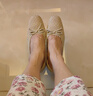 斯凱奇（Skechers）單鞋女士夏季2025新款淺口休閑鞋平底透氣通勤百搭工作鞋159127 曬單實(shí)拍圖