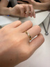 周大福RINGISM 愛無限符號18K金彩金鑲鉆石戒指女生日禮物U155435 9號-2380 曬單實(shí)拍圖