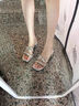 九寸陽(yáng)光法式?jīng)鲂@蝴蝶結(jié)銀色粗高跟百搭時(shí)尚外穿拖鞋子2025夏季新款 銀色蝴蝶結(jié)涼鞋 （跟高5cm） 37 曬單實(shí)拍圖