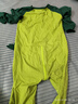 元族芝麻街兒童連體睡袋純棉長(cháng)袖春秋季男童睡衣中大童卡通空調家居服 LDE-L044綠色恐龍 140 16碼 135-145CM 50-60斤 曬單實(shí)拍圖