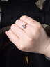 DREUD色1克拉花冠莫桑鉆戒指結(jié)婚求婚鉆戒情侶女戒指七夕情人戒送女友 50分+禮盒+證書+擦銀布 17號（閉口） 曬單實(shí)拍圖