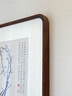 萱木堂石濤花卉復古風客廳裝飾畫玄關茶室書房新中式餐廳高檔實木掛畫 石濤《白梅》 寬40cm*高50cm 北美黑胡桃（高檔實木榫卯圓角框） 曬單實拍圖