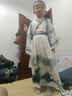 安妮優(yōu)兒男童漢服中國風(fēng)少爺公子秋裝兒童古裝帥氣學(xué)生國學(xué)服 灰色 130 曬單實(shí)拍圖